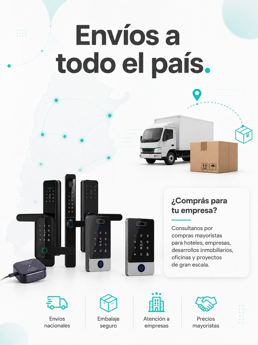 Cerradura Inteligente T1Pro sin Picaporte Cerrojo Automático - Imagen 8