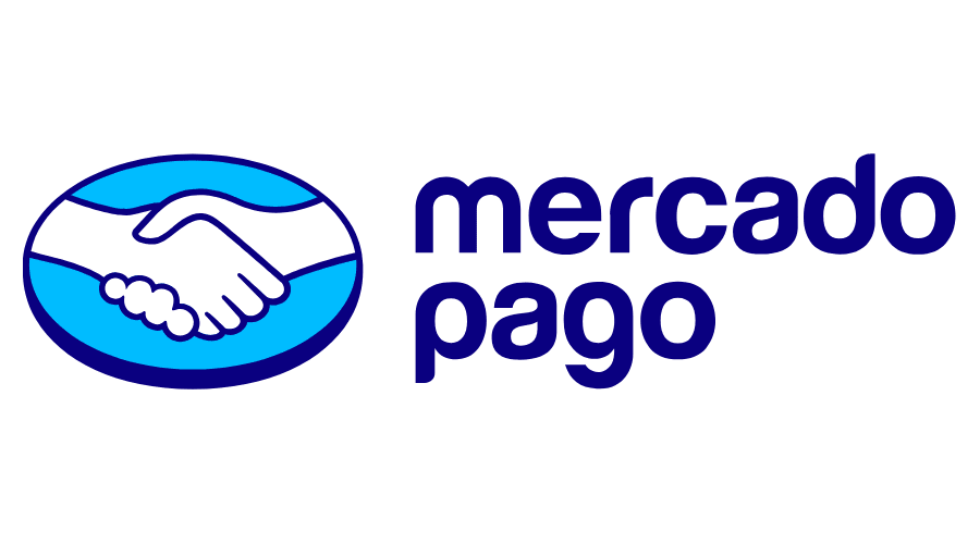 Logo de Mercado Pago con apretón de manos