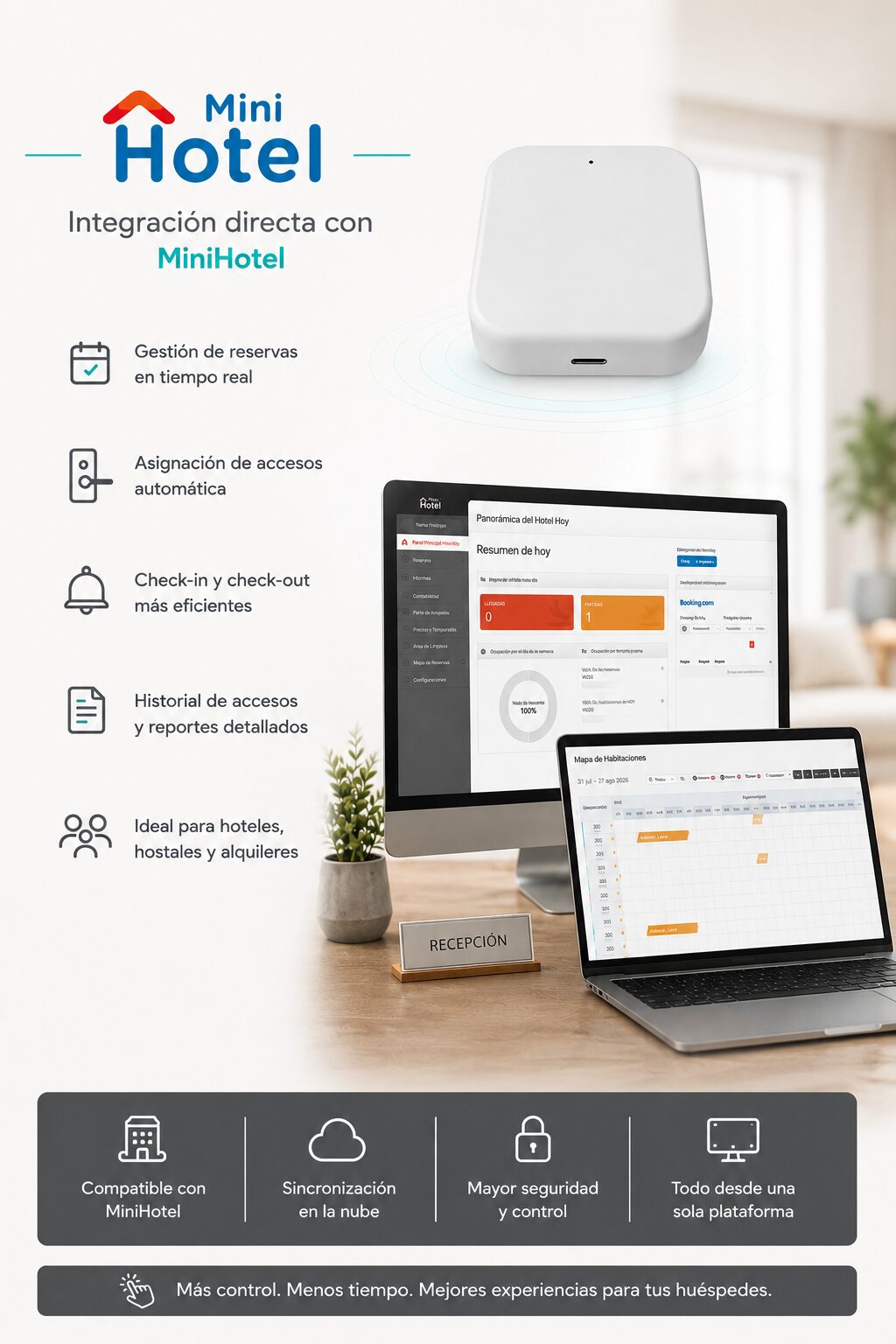 Gateway WiFi TTLock para Cerradura Inteligente - Imagen 3