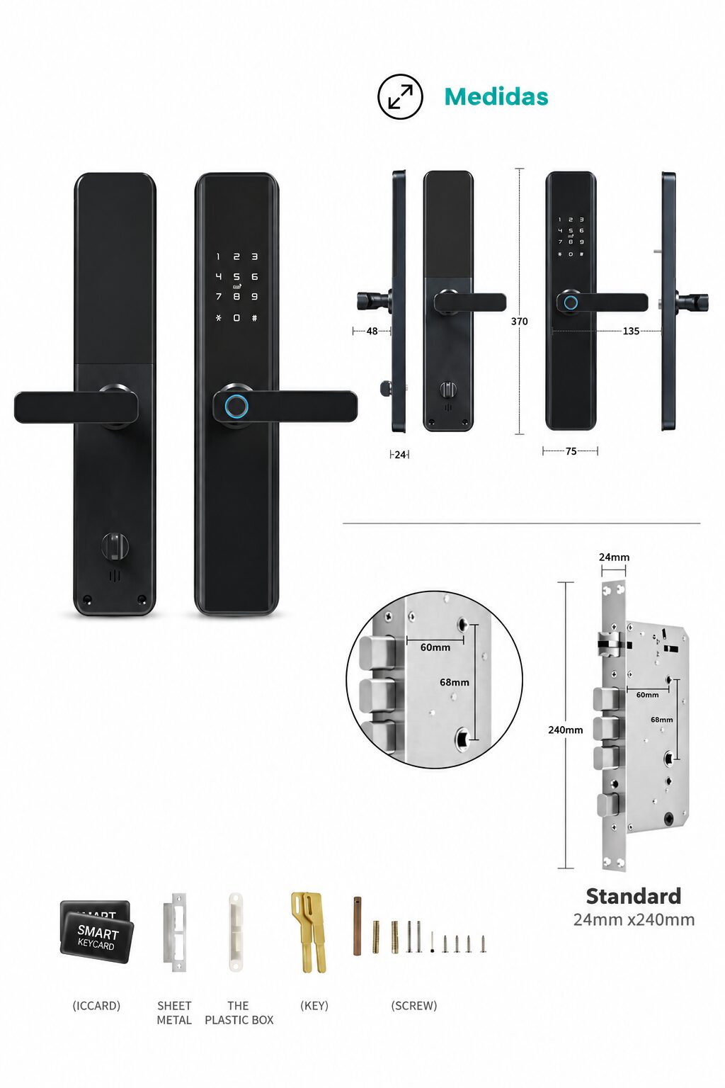 Cerradura Inteligente M1 TTLock para Puertas Anchas - Imagen 4