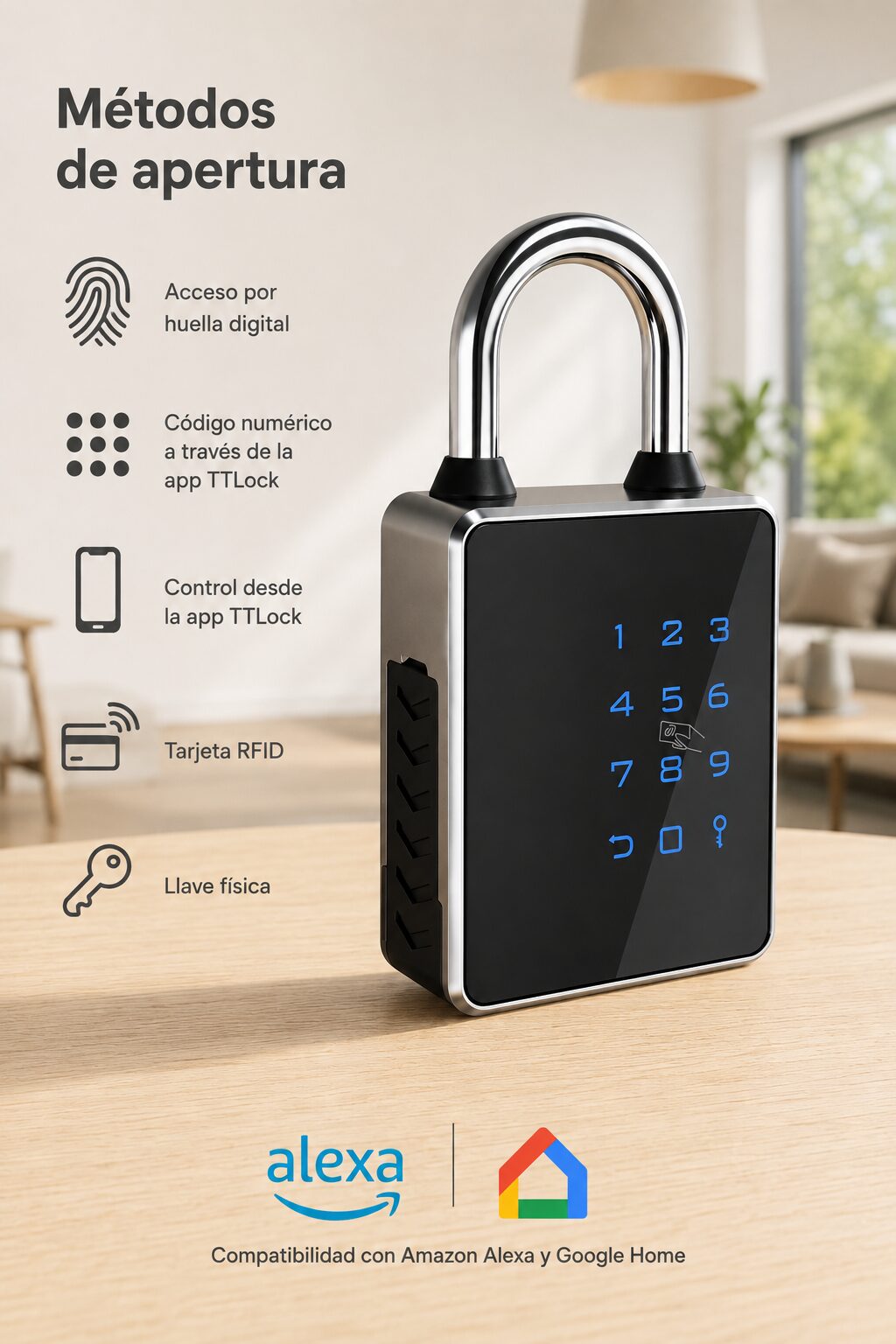 Candado Inteligente SM55 Smart Lock TTLock - Imagen 2