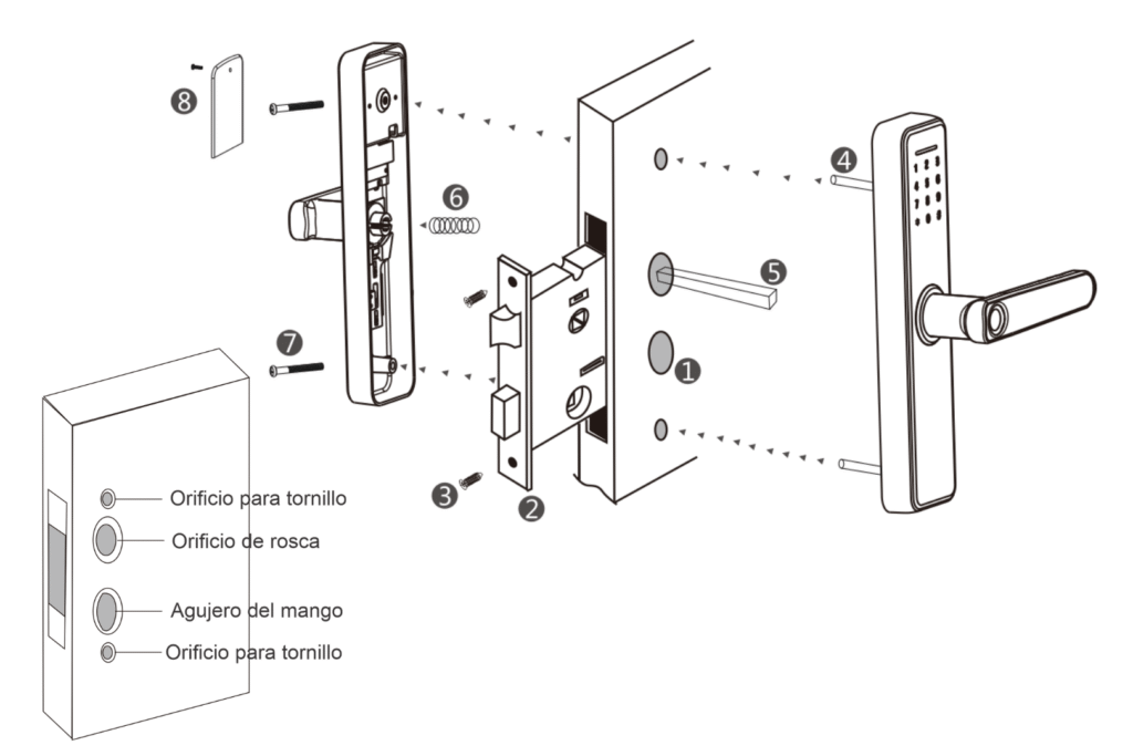 instalar cerradura inteligente TTLock,instalar cerradura inteligente,cerradura inteligente paso a paso,instalación cerradura TTLock,cerradura inteligente,paso a paso,Herramientas necesarias para instalar una cerradura inteligente